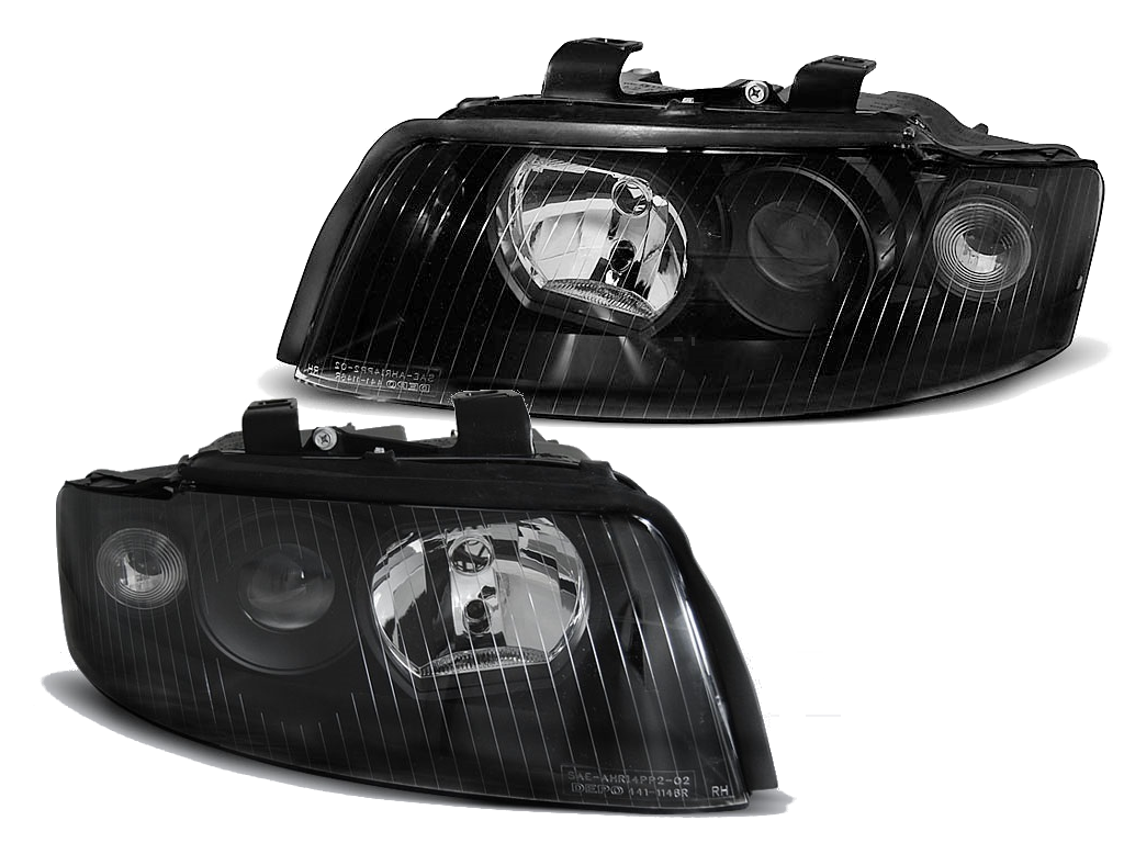 Lampy Reflektory AUDI A4 B6 Od 2000 Do 2004 Roku H7/H7 Soczewki DEPO NOWE