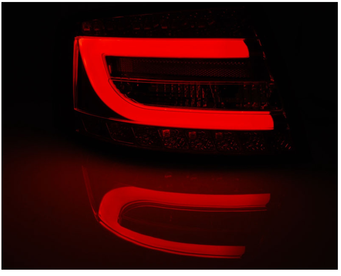 NOWE Lampy TYLNE Do AUDI A6 C6 4F SEDAN Od 2004 Do 2008 LED BAR RED 6 PIN