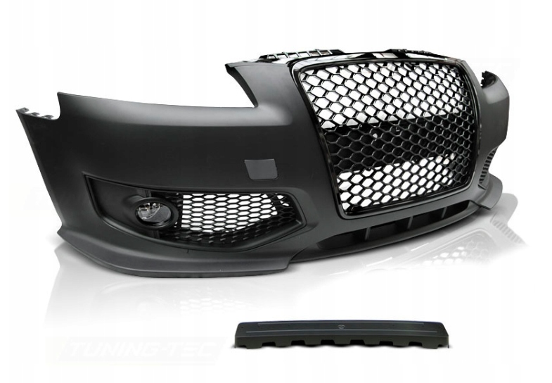 NOWT ZDERZAK Przód + HALOGENY DO AUDI A3 8P OD 2005 DO 2008 Roku RS STYLE