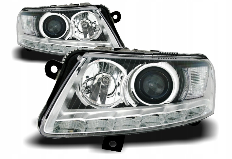 REFLEKTORY LAMPY Do AUDI A6 C6 OD 2004 DO 2008 LED DO JAZDY DZIENNEJ XENON