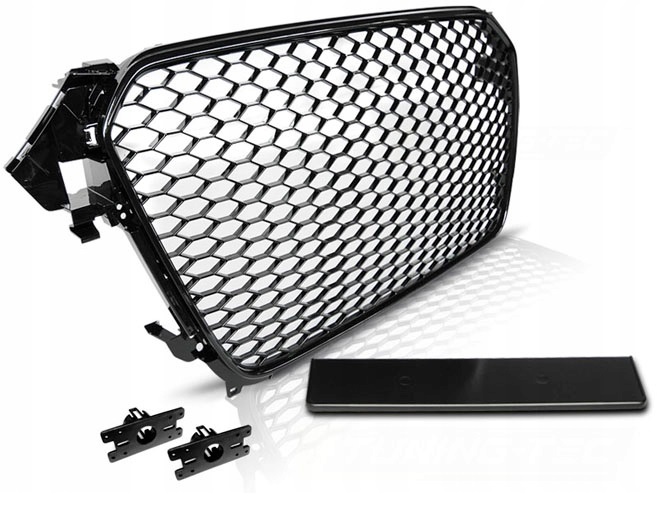 Grill ATRAPA AUDI A4 B8 Od 2011Do 2015 RS-TYPE BLACK POŁYSK