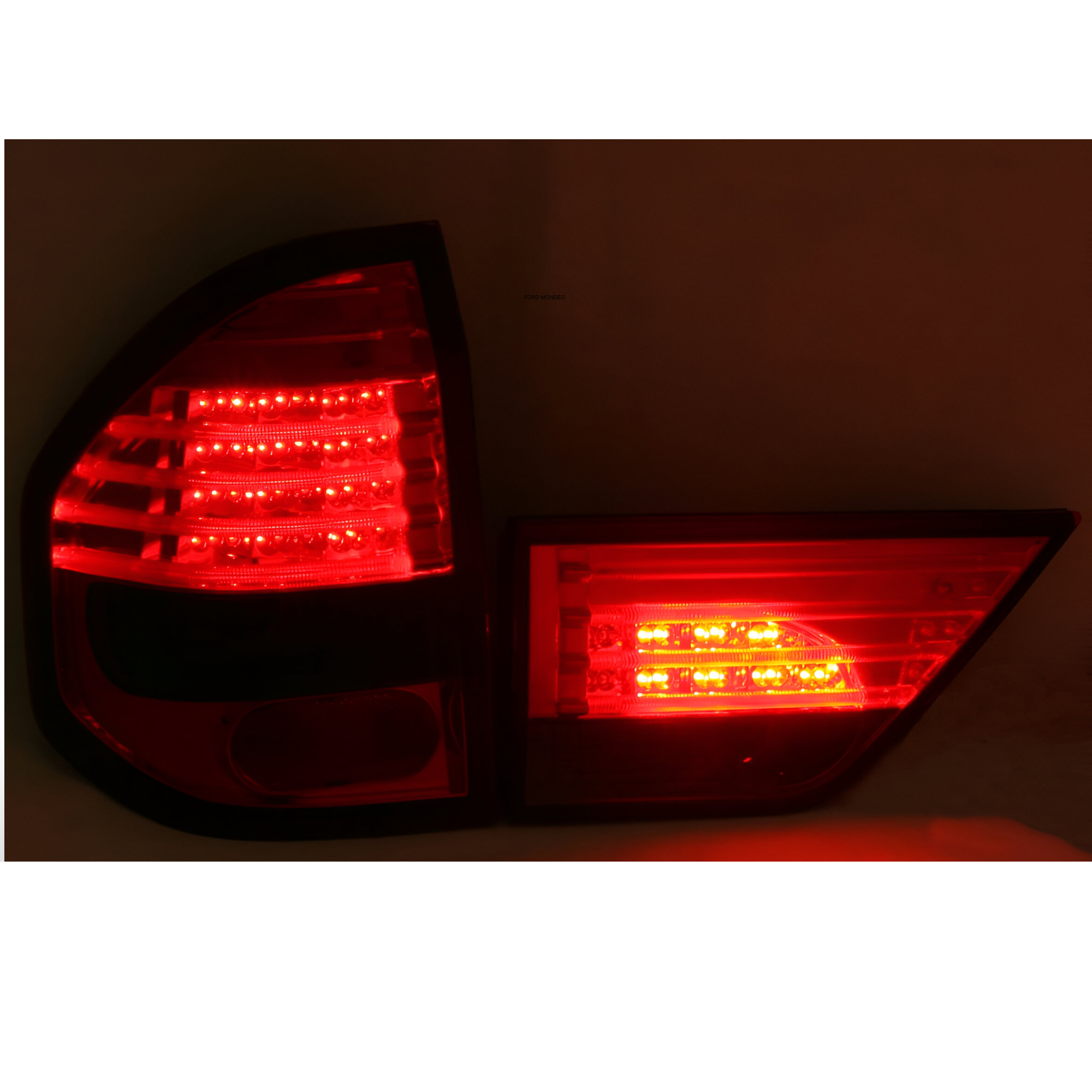 TYLNE Lampy DIODOWE Do BMW X3 E83 Od 2004 Do 2006 LED RED-SMOKE ATEST NOWE