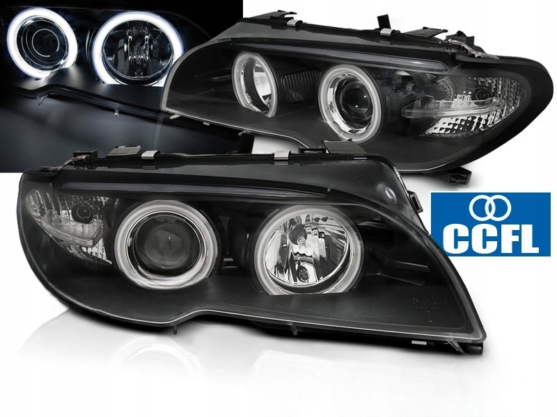LAMPY REFLEKTORY Do BMW E46 OD 2003 DO 2006 Roku COUPE, CABRIO Ringi CCFL