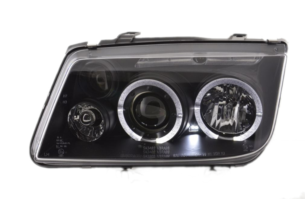 Lampy Reflektory Do VW BORA OD 1998 DO 2005 ROKU Soczewki LED H1 GRATIS