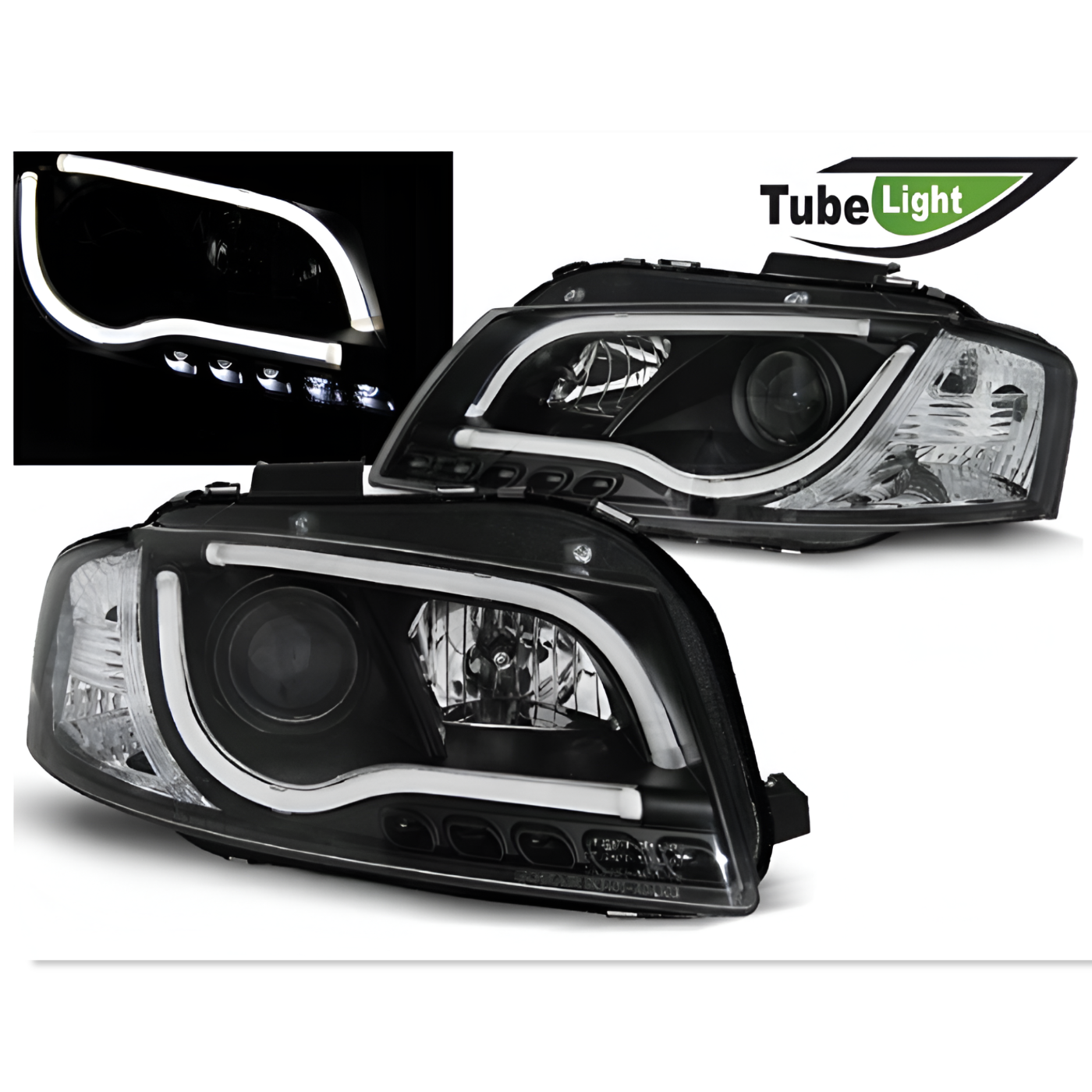 LAMPY REFLEKTORY DO AUDI A3 8P 8PA Od 2003 Do 2008 LED TUBE GRATIS Żarówki