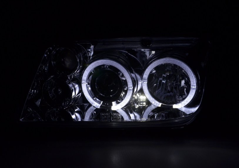 LAMPY REFLEKTORY Do  VW BORA Od 1998 Do 2005 RINGI CHROME LED