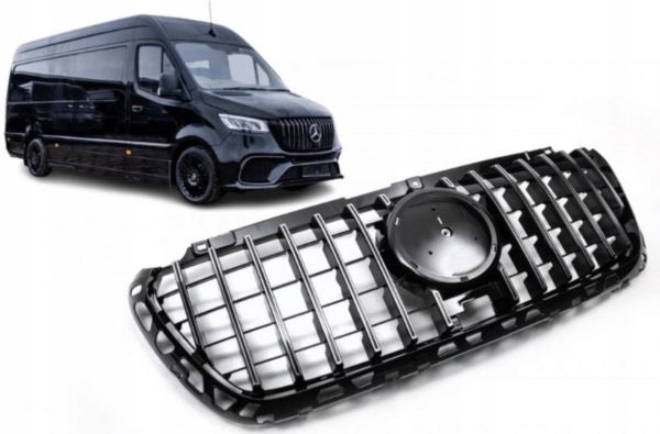 GRILL ATRAPA DO MERCEDES SPRINTER W907 W910 Od 2018- CHROM GT