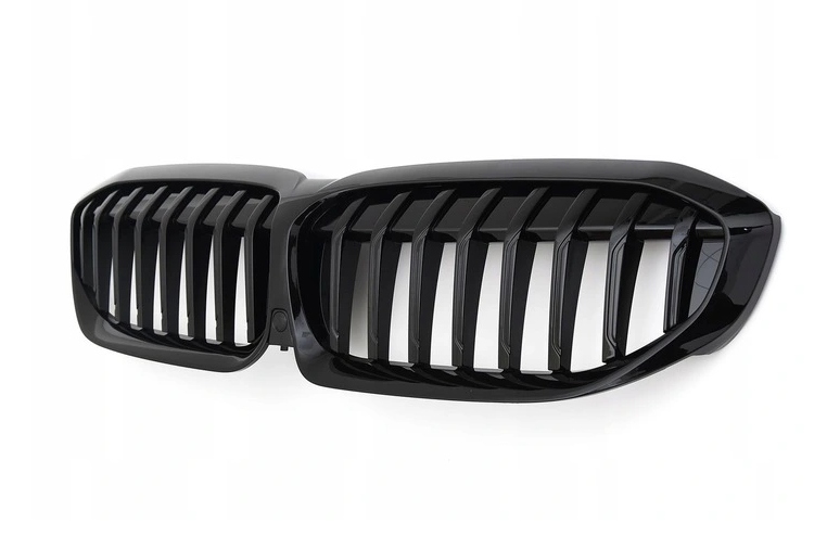 GRILL NERKI DO BMW 3 G20 G21 Od 2019 Do 2022 Roku BLACK POŁYSK Park Assist