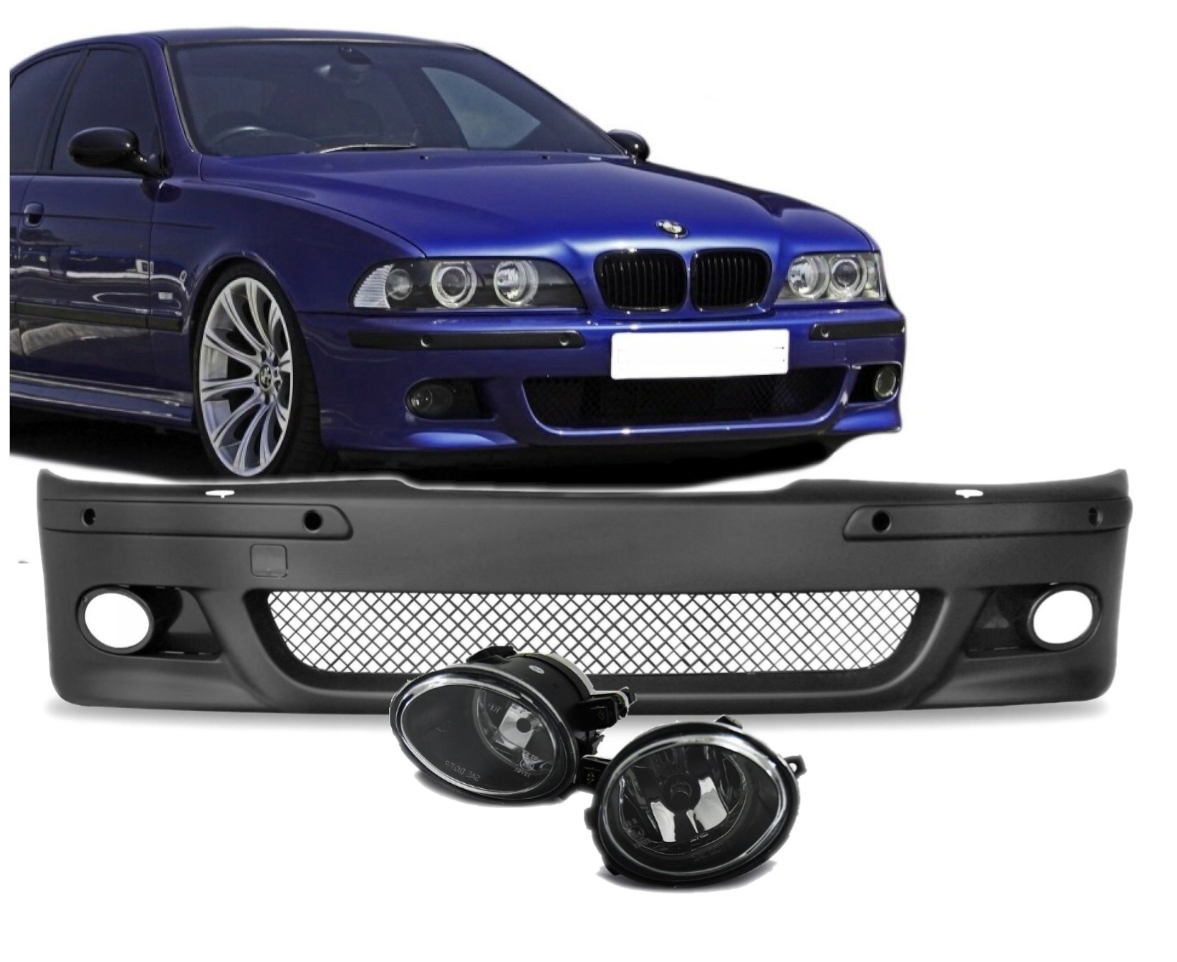 NOWY Zderzak + Halogeny M-PAKIET Do  BMW E39 Od 1996 Do 2003 PDC+ SRA