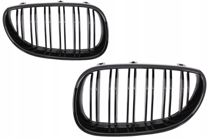GRILL NERKI BMW E60/E61 03-10 DOUBLE POŁYSK
