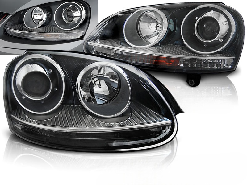 NOWE Lampy Reflektory DO VW GOLF V 5 OD 2003 DO 2008 Roku GTI LOOK H7 DEPO