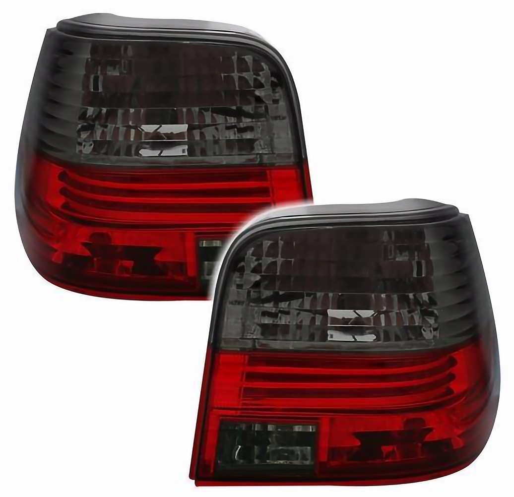 LAMPY TYLNE DO  VW GOLF IV 4 HATCHBACK OD 1997 DO 2003 CLEAR RED SMOKE