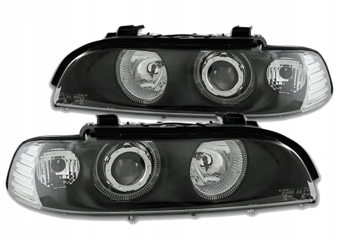 Nowe Lampy Reflektory Do BMW e39 OD 1995 DO 2003 SOCZEWKIK RINGI H7 ATEST