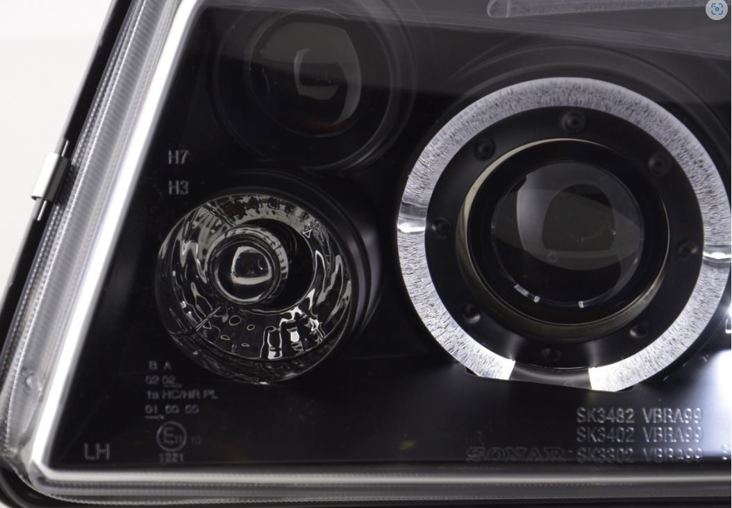 Lampy Reflektory Do VW BORA OD 1998 DO 2005 ROKU Soczewki LED H1 GRATIS