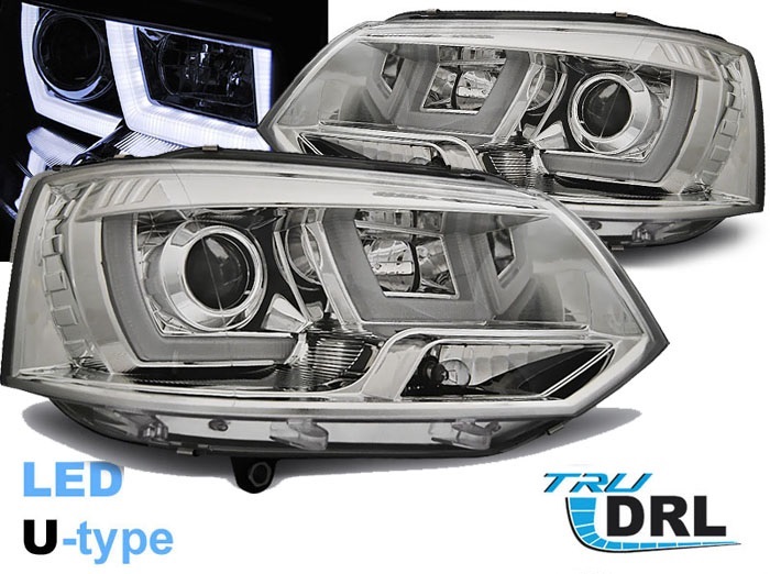 Lampy Reflektory VW T5 10-15 DO JAZDY DZIENNEJ DRL