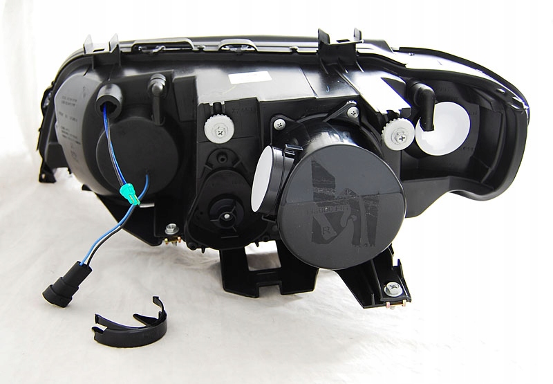 LAMPY RELEKTORY DO BMW X5 E53 OD 1999 Do 2003 XENON D2S RINGI CCFL BLACK