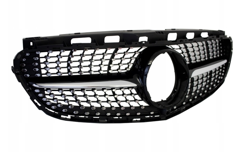 Grill MERCEDES W212 E 13-16 E43 AMG LOOK BLACK