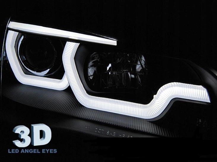 Lampy Reflektory BMW X5 E70 07-13 DRL 3D Black
