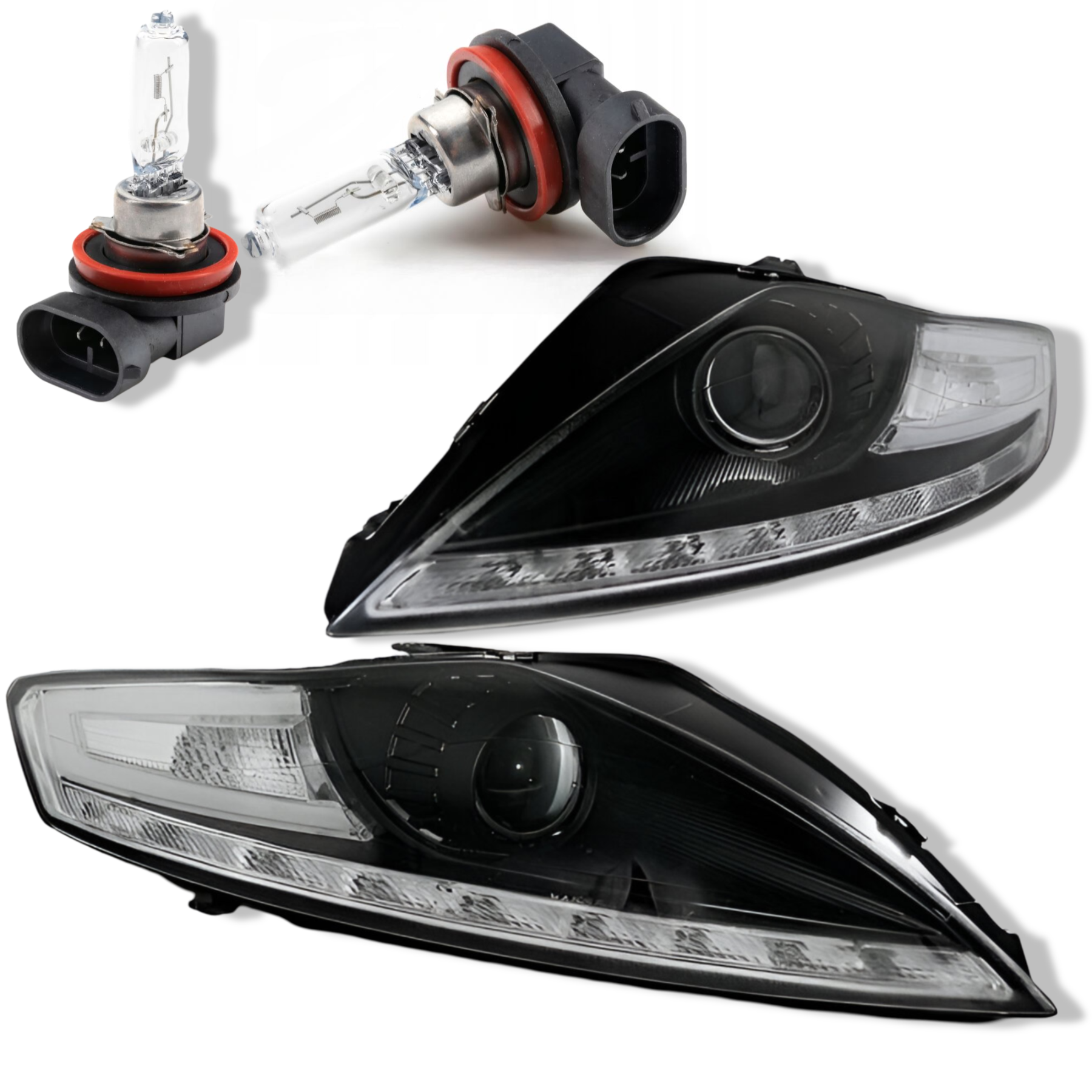 Lampy Reflektory FORD MONDEO OD 2007 DO 2011 DAYLIGHT LED SOCZEWKI