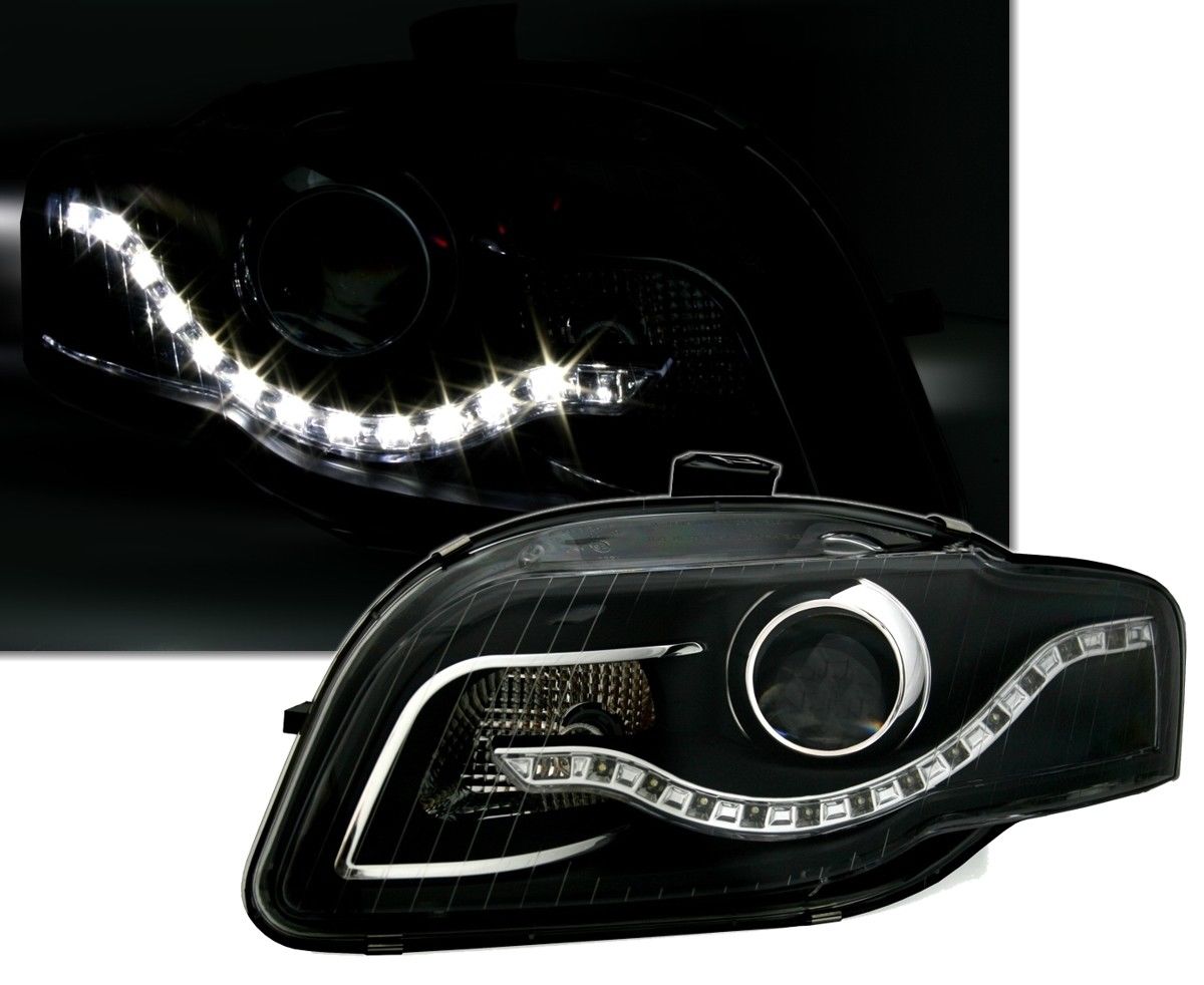 Lampy Reflektory AUDI A4 B7 04-08R LED DO DZIENNEJ