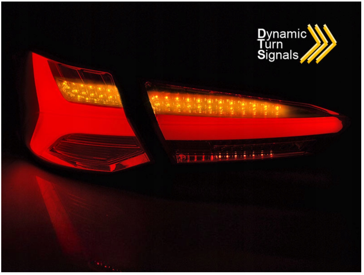 LAMPY DIODOWE RED SMOKE FORD FOCUS 4 2018-2021 DYNAMICZNE KIERUNKOWSKAZY