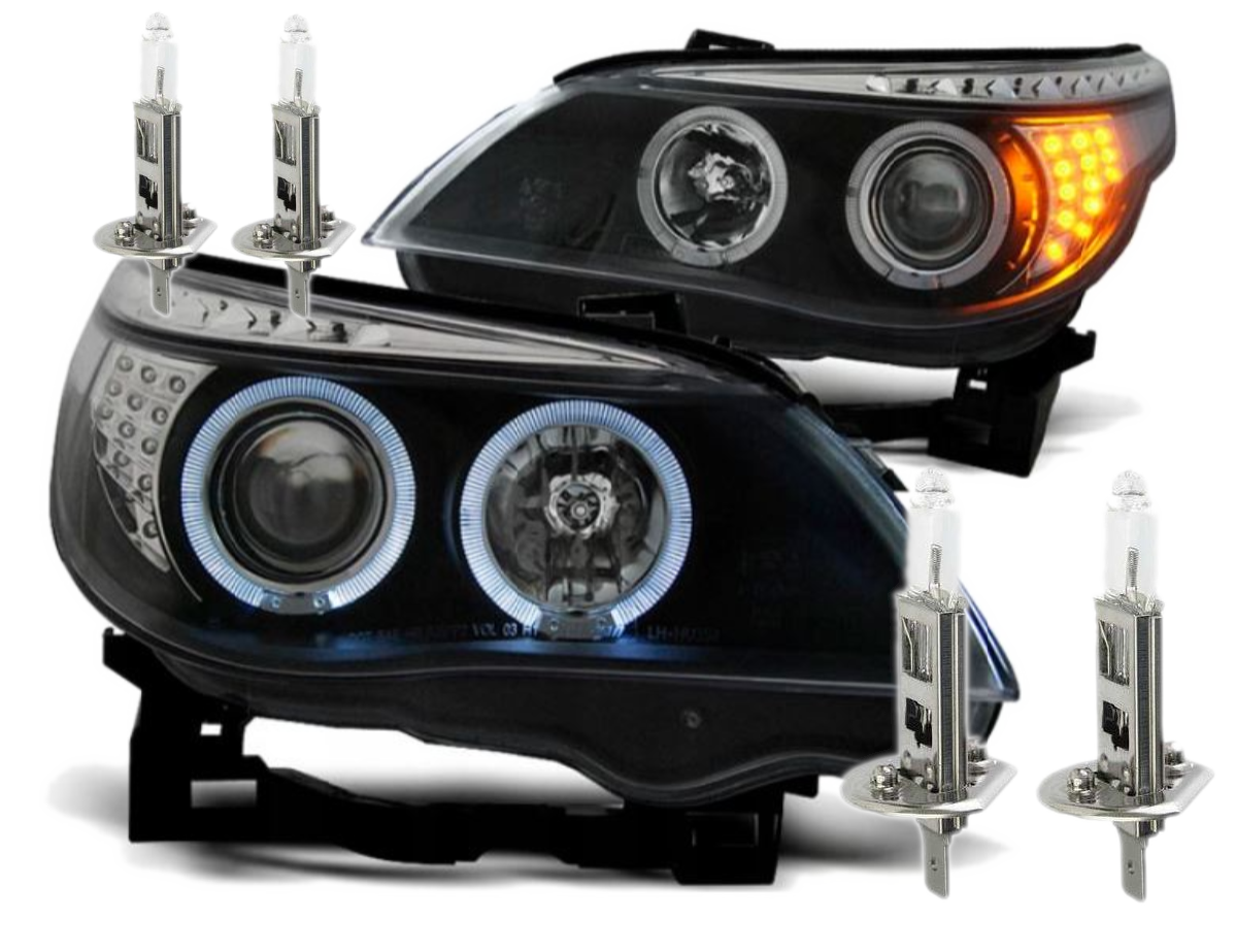 NOWE Lampy Reflektory Do BMW E60/E61 Od 2003 Do 2007 LED KIERUNKOWSKAZ  +H1