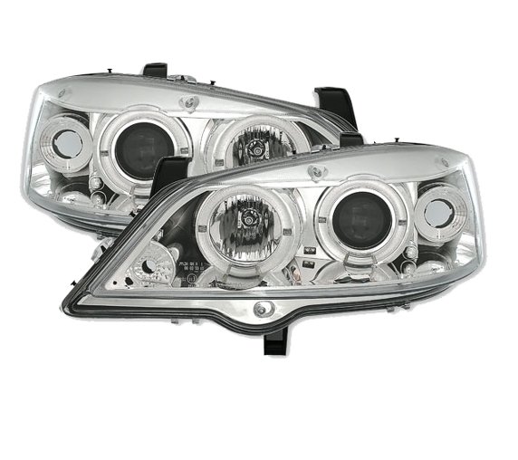 Reflektory Lampy OPEL ASTRA G II 2 SOCZEWKA CHROM