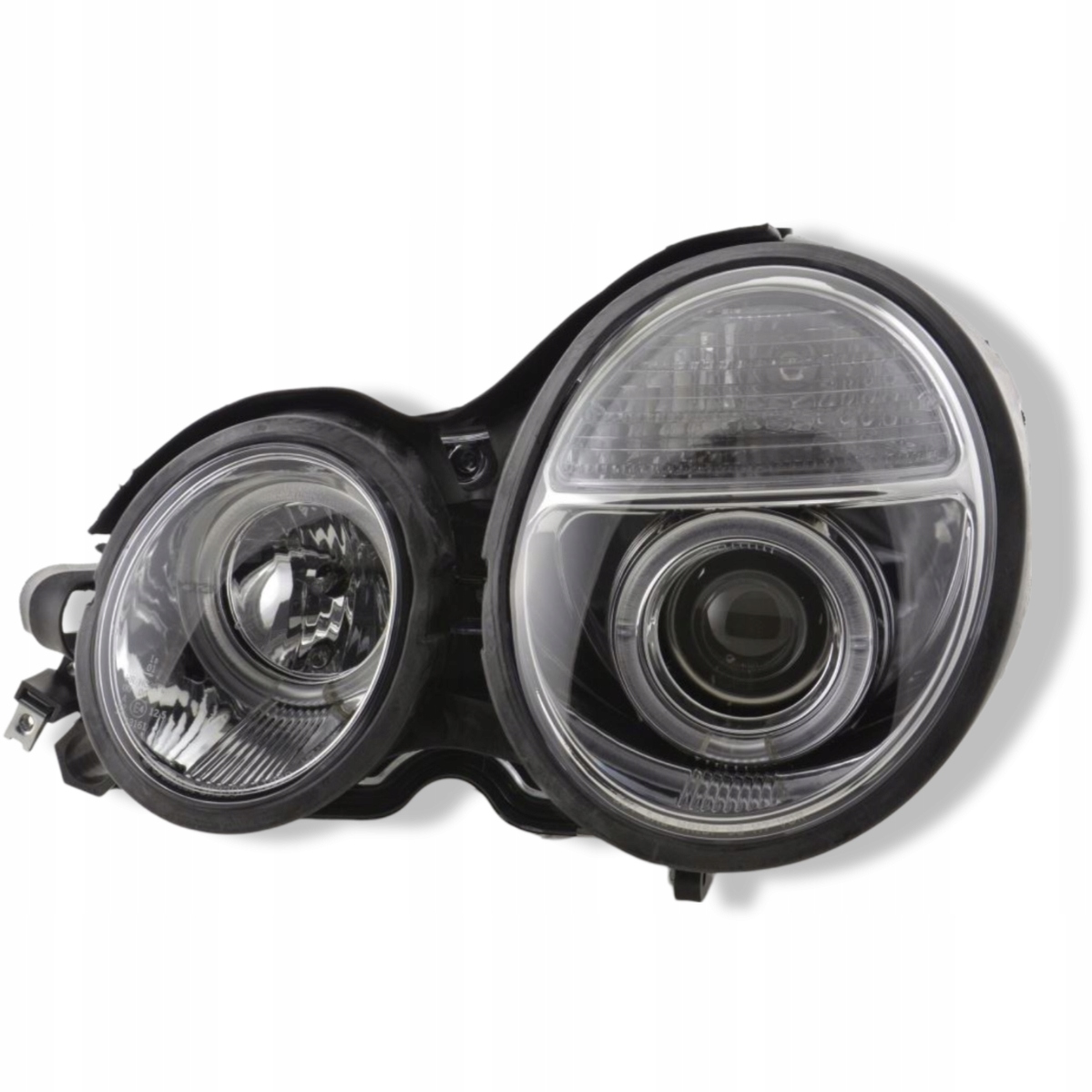 Nowe LAMPY Reflektory Do MERCEDES E KLASA W210 Od 1999 Do 2002 RINGI LED