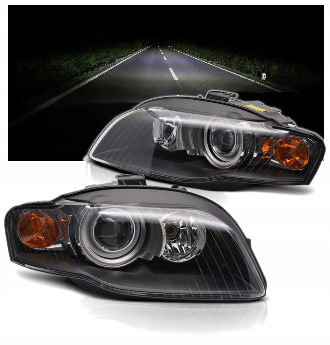 NOWE Niesamowite LAMPY REFLEKTORY XENON Do AUDI A4 B7 Od 2004 Do 2008