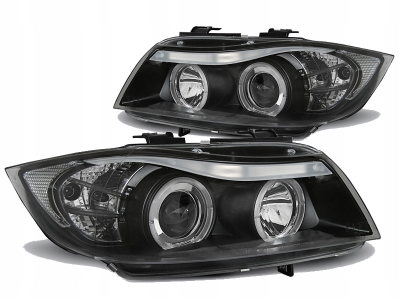 Lampy Reflektory BMW E90/E91 Od 2005 Do 2008 Ringi LED GRATIS ŻARÓWKI H1