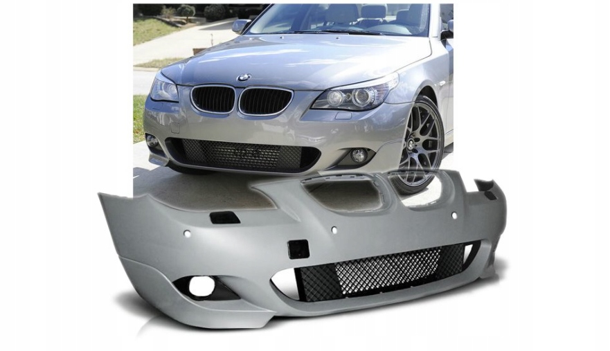 Zderzak Przedni M-PAKIET BMW E60 07-10R + Halogeny