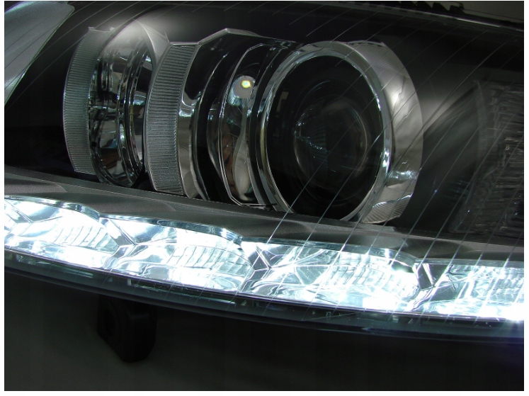 REFLEKTORY LAMPY Do AUDI A6 C6 OD 2004 DO 2008 LED DO JAZDY DZIENNEJ XENON