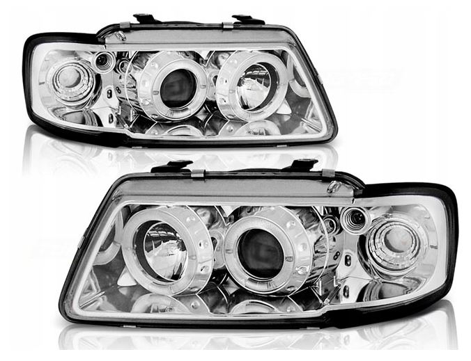 REFLEKTORY LAMPY DO AUDI A3 8L OD 1996 DO 2000 Roku  SOCZEWKI RINGI