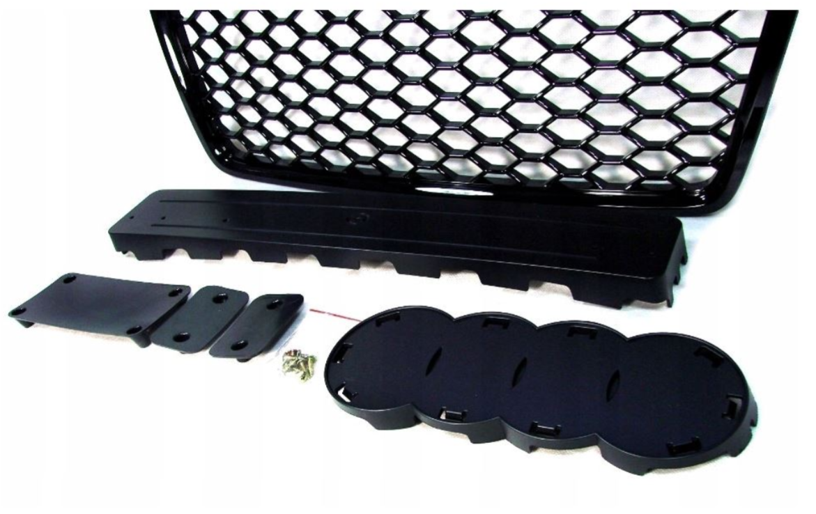 NOWY Grill Atrapa RS LOOK Audi A3 8P Od 2005 Do 2008 POŁYSK PLASTER MIODU