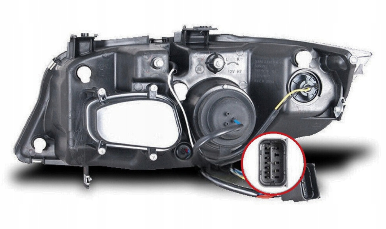 Lampy Reflektory BMW E90/E91 Od 2005 Do 2008 Ringi LED GRATIS ŻARÓWKI H1