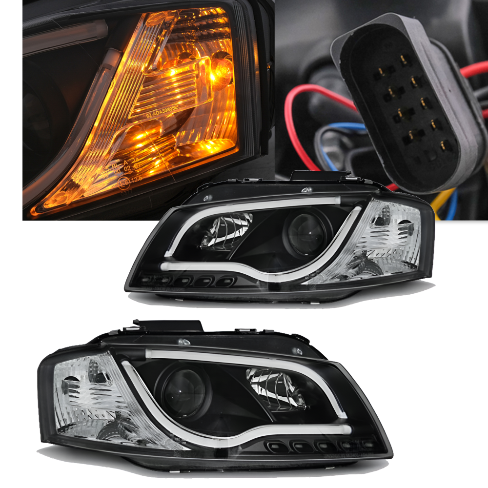 LAMPY REFLEKTORY DO AUDI A3 8P 8PA Od 2003 Do 2008 LED TUBE GRATIS Żarówki