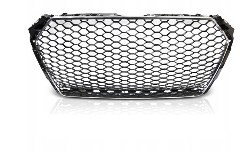 Grill Atrapa AUDI A4 B9 15-BLACK CHROME RS-STYLE