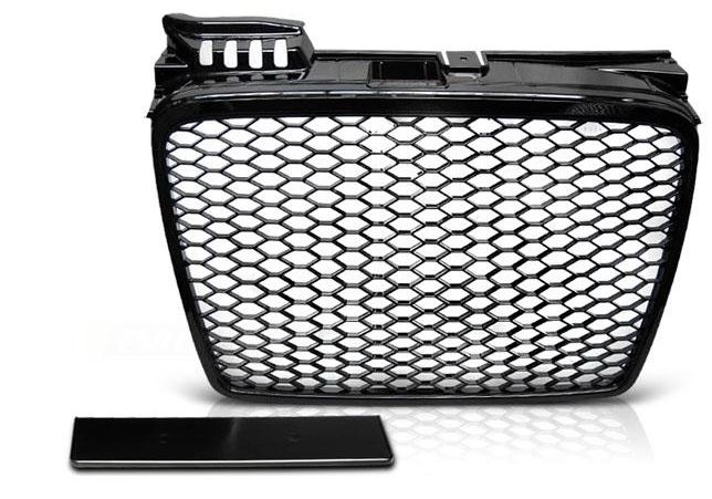 GRILL ATRAPA DO  AUDI A4 B7 RS-TYPE  Od 2004 Do 2008 Roku CZARNY POŁYSK