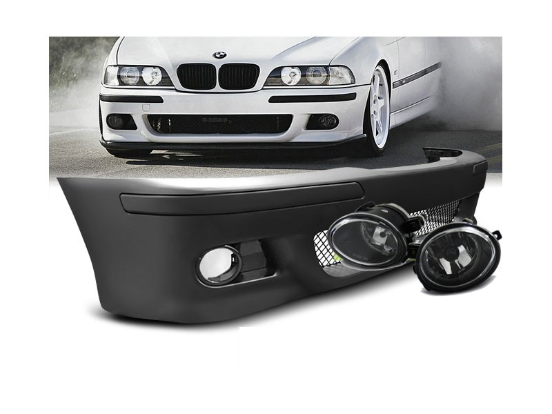 Zderzak M5 STYLE + HALOGENY BMW E39 96-03 Komplet