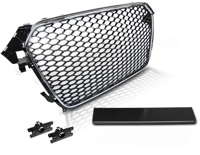 Grill ATRAPA AUDI A4 B8 11-15 RS-TYPE CHROME