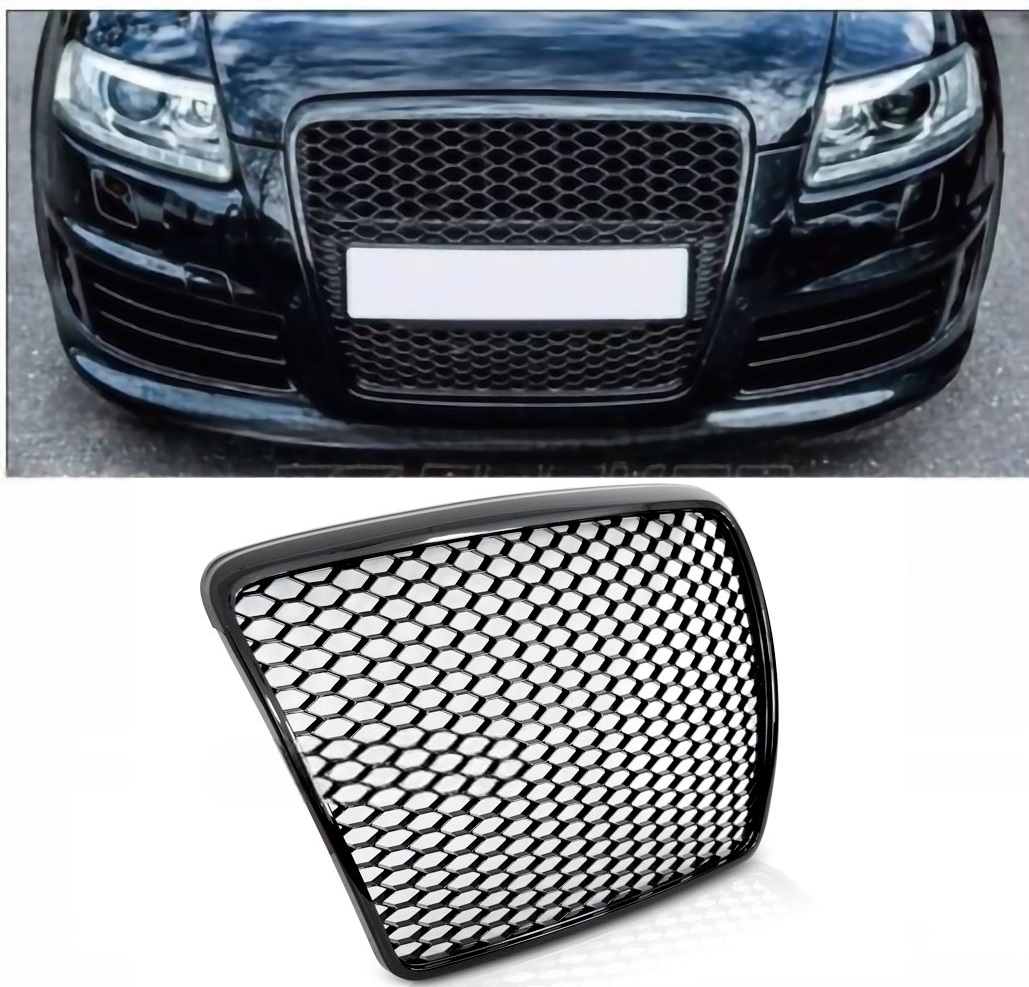 GRILL AUDI A6 C6 4F od 2009 do 2011 RS-LLOK GLOSS BLACK