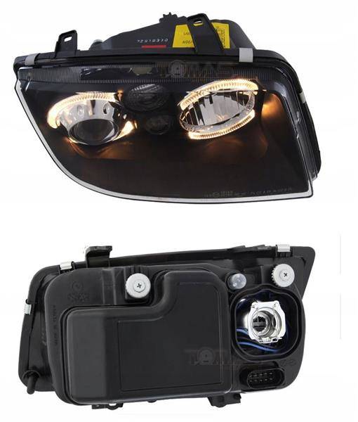 LAMPY Reflektory VW BORA Od 1998 Do 2005 RINGI ANGEL EYES DEPO HALOGEN NOWE