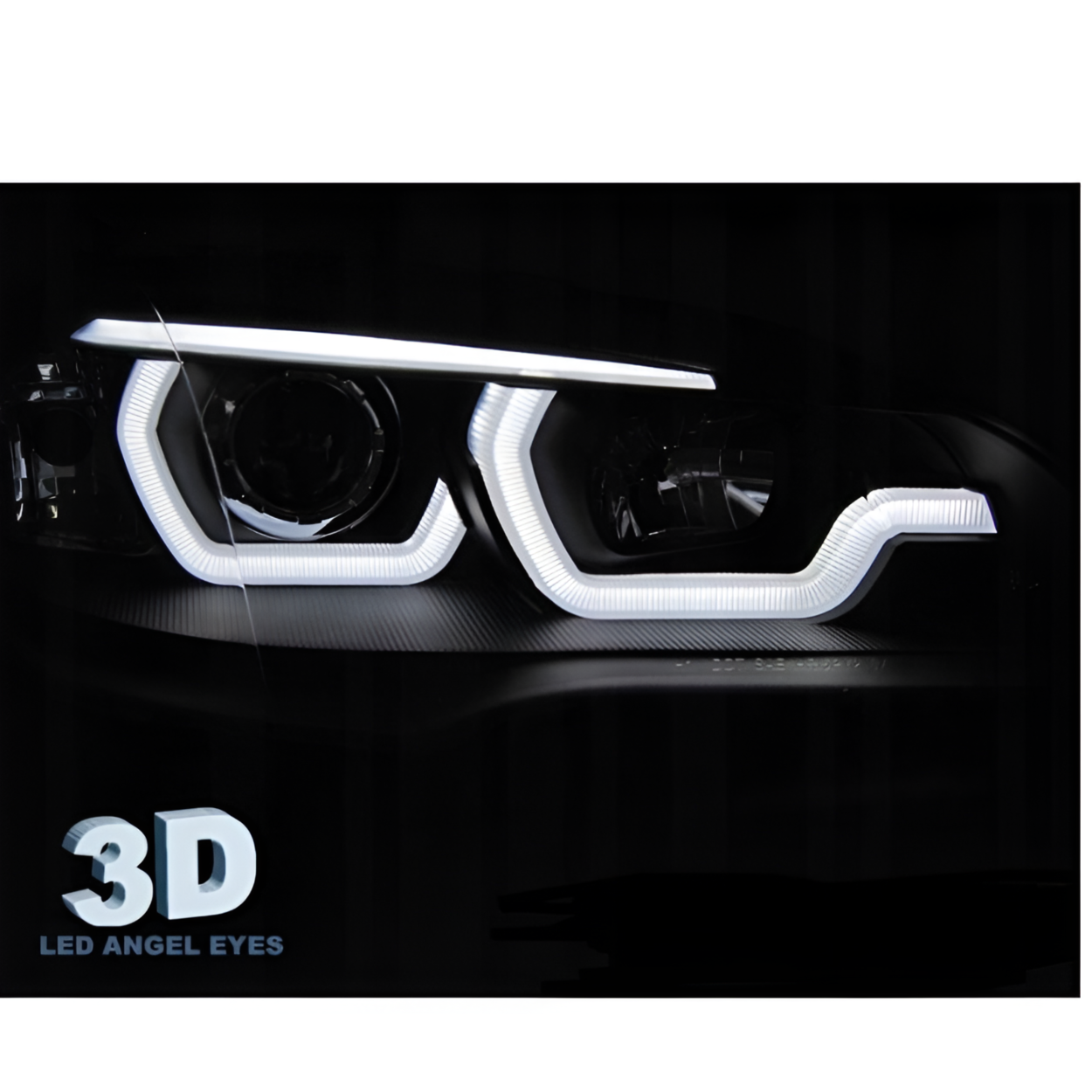 Lampy Reflektory BMW X5 E70 07-13 DRL 3D Black