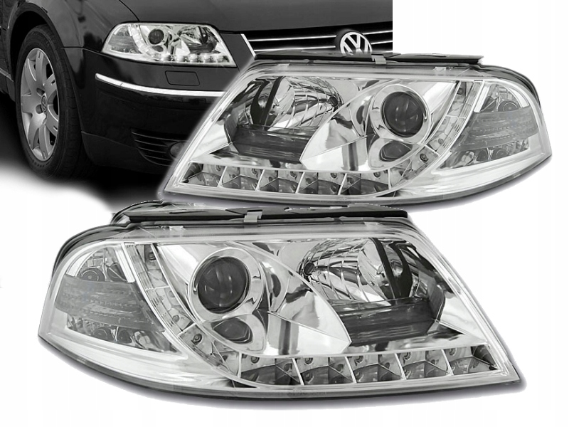 LAMPY VW PASSAT B5 FL 3BG 01-04R DAYLINE LED CHROM