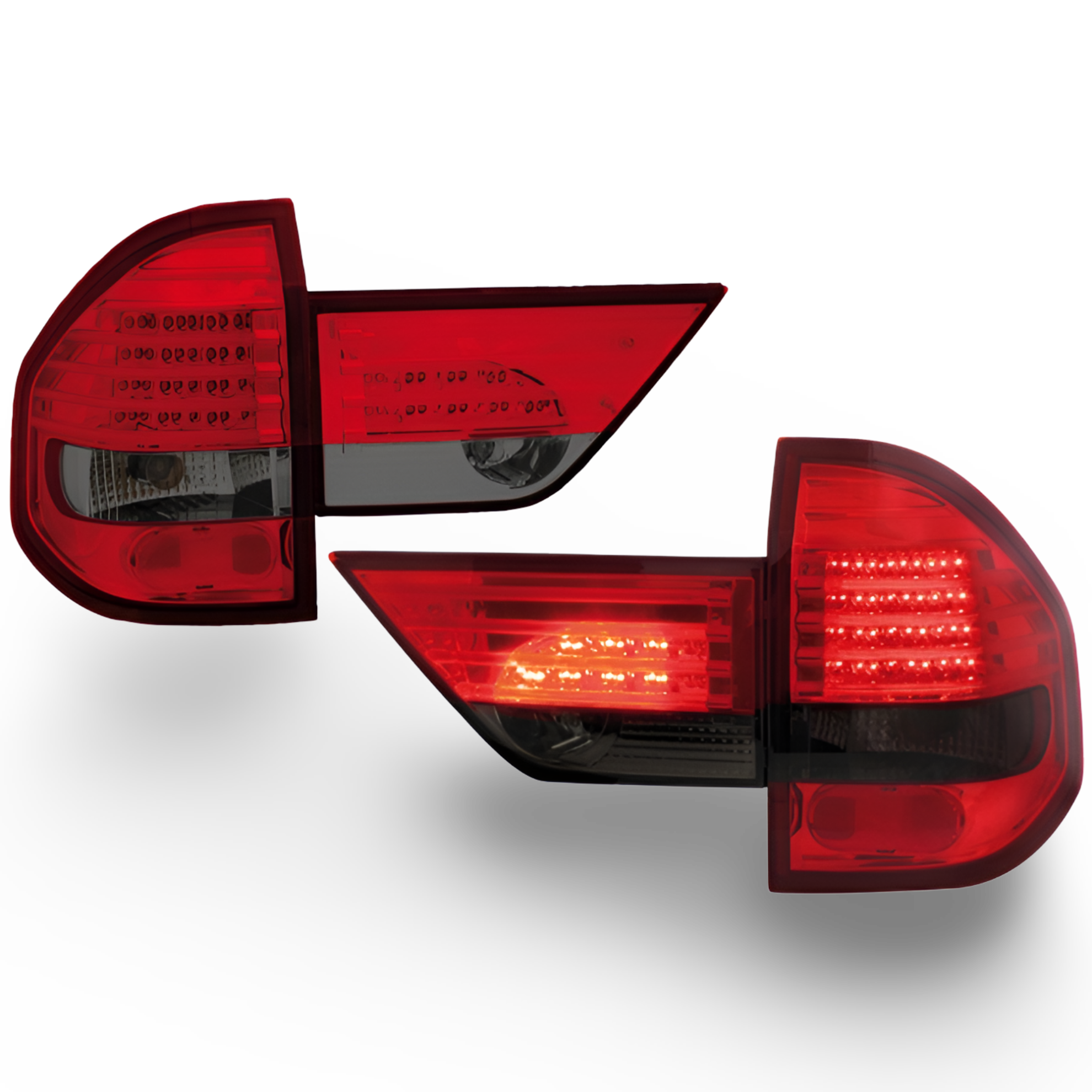 TYLNE Lampy DIODOWE Do BMW X3 E83 Od 2004 Do 2006 LED RED-SMOKE ATEST NOWE