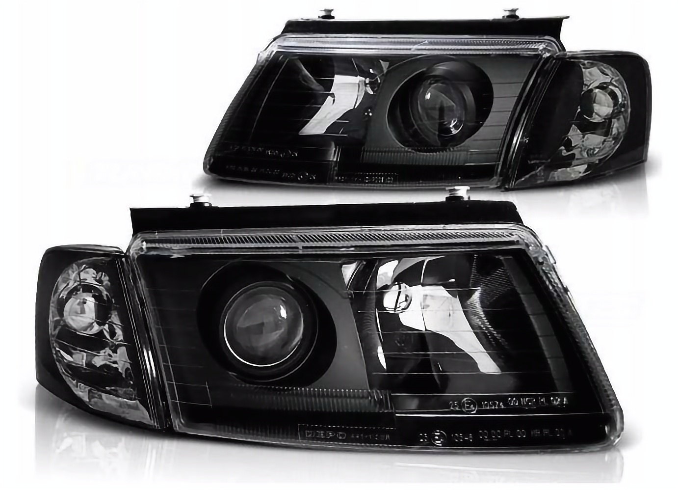 LAMPY REFLEKTORY DO VW PASSAT B5 OD 1996 DO 08.2000 Roku  H7 BLACK  DEPO