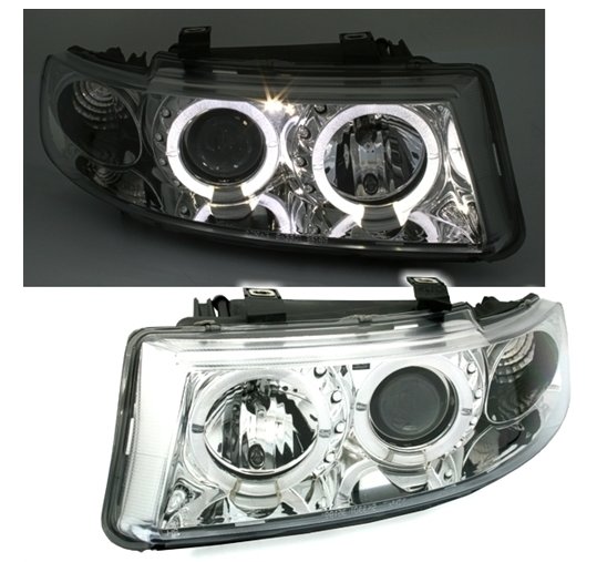 SEAT LEON TOLEDO LAMPY REFLEKTORY SOCZEWKOWE CHROM