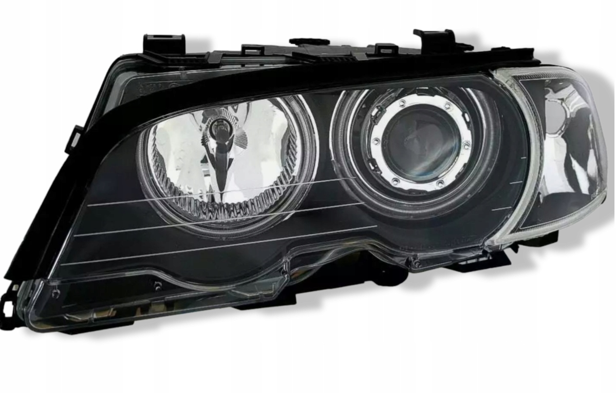 LAMPY Reflektory Do BMW E46 COUPE CABRIO Od 1999 Do 2003 BIAŁE RINGI CCF
