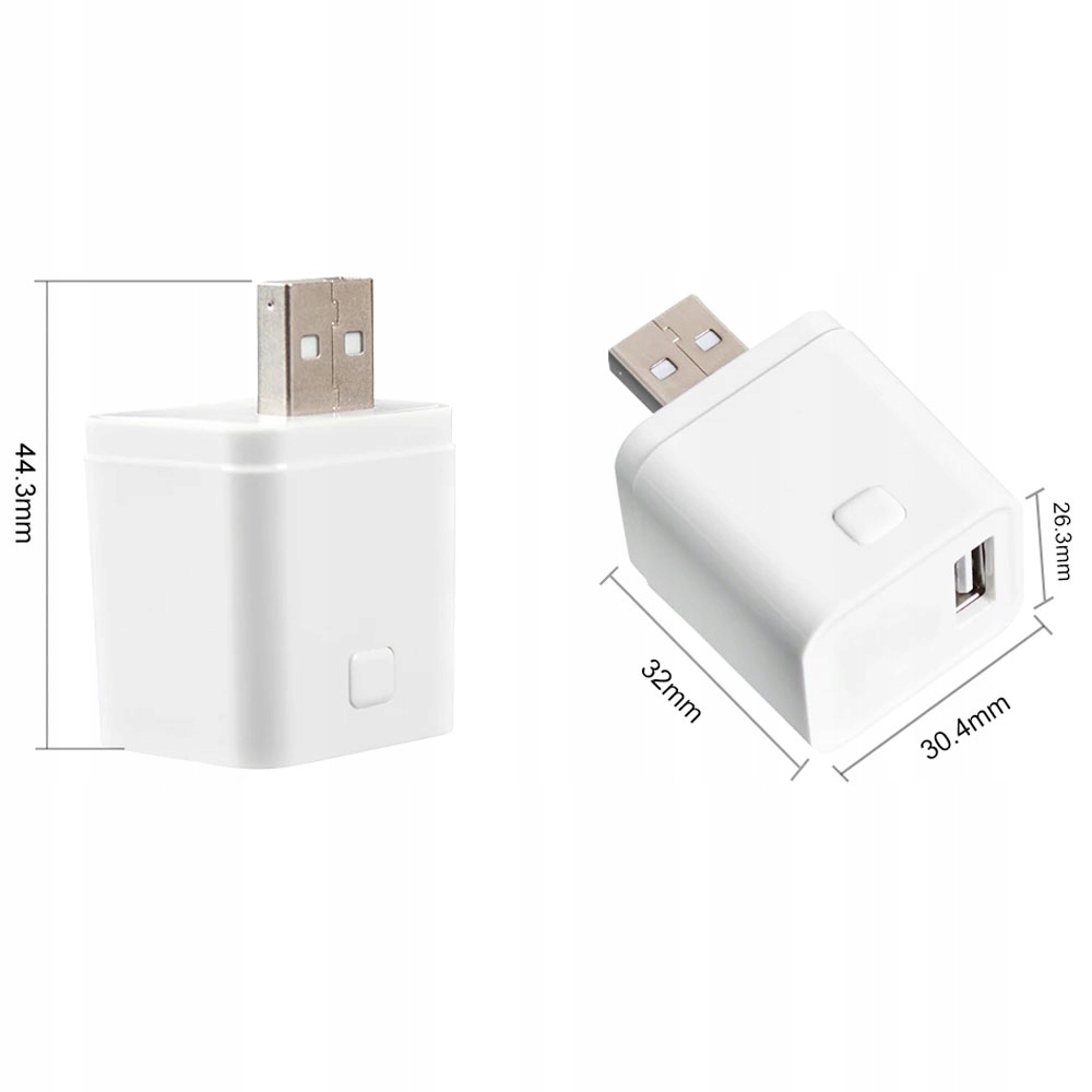 Inteligentny Mini Przełącznik Adapter USB 1 port 5-12V ZigBee TUYA Smart