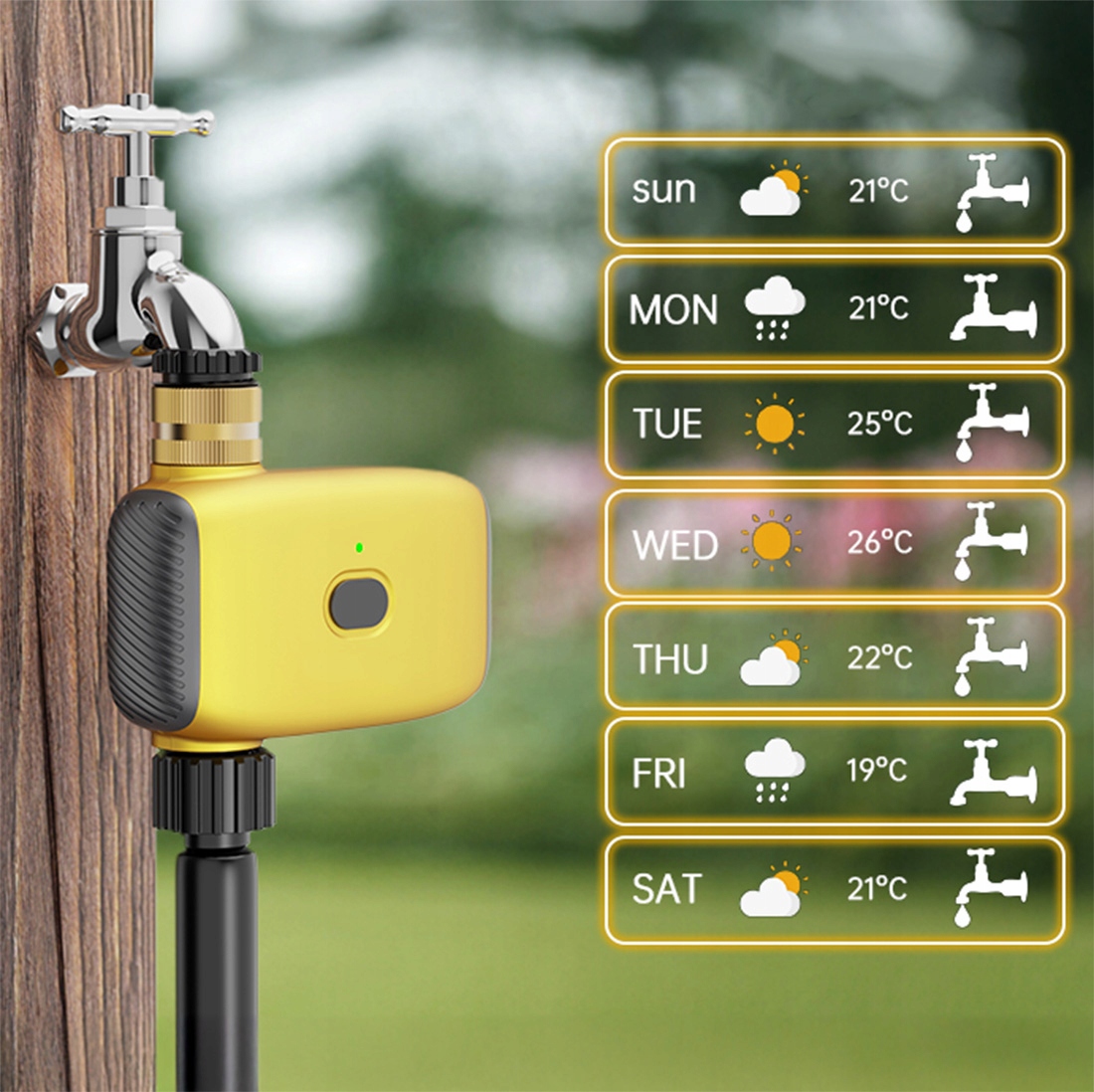 Sterownik Zawór Podlewania Nawadniania Ogrodu Timer 3/4 Cala ZigBee TUYA